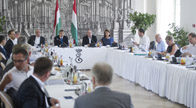 Cabinet meeting in Fertőd