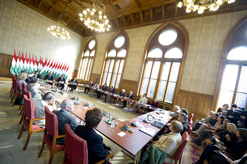 Orbán Viktor az Idősügyi Tanács ülésén (fotó: Botár Gergely)