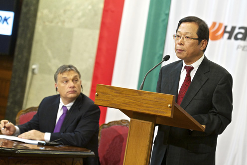 Orbán Viktor és Lee Sang Il  (fotó: Árvai Károly)