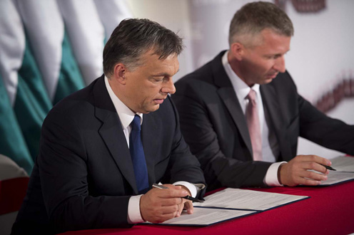 Orbán Viktor és Tarsoly József (fotó: Burger Barna)