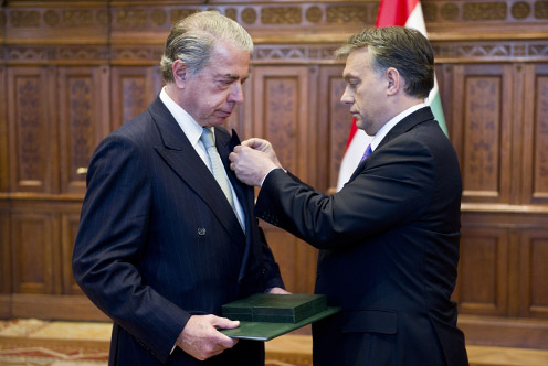 Ricardo Espírito Santo Silva Salgado és Orbán Viktor (fotó: Botár Gergely)
