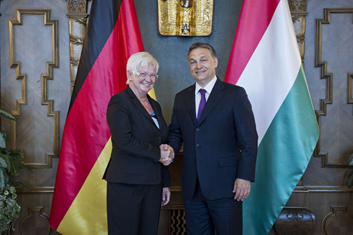 Gerda Hasselfeldt és Orbán Viktor (fotó: Pelsőczy Csaba)