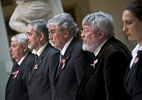 Jávor András, Halász János, Réthelyi Miklós, Szőcs Géza, Hammerstein Judit (fotó: Árvai Károly)