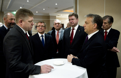 Robert Fico and Viktor Orbán (photo: Gergely Botár)