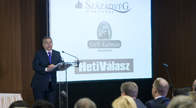 Orbán Viktor a Századvég konferenciáján mondott beszédet