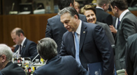 Orbán Viktor az EU brüsszeli csúcstalálkozóján