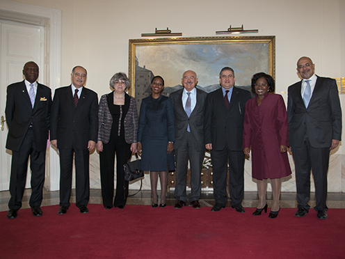 János Martonyi with the African leaders (photo: Bernadett Maradász)