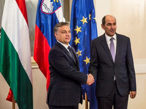 Viktor Orbán, Janez Jansa (photo: Barna Burger)