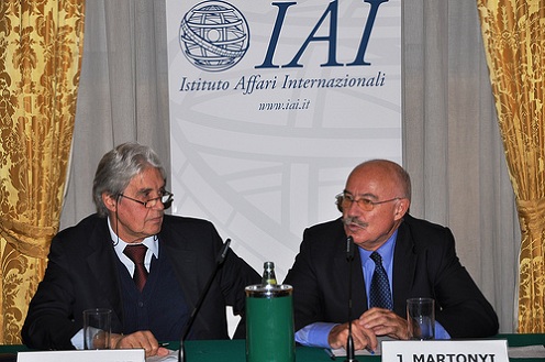 Martonyi János előadást tart az olasz külügyi intézetben (Fotó: Instituto Affari Internazionali)
