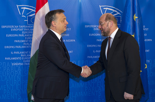 Orbán Viktor, Martin Schulz (fotó: Burger Barna)