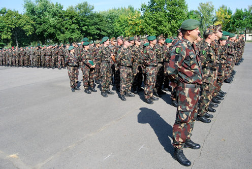 A felkészülést megkezdő katonák (fotó: MH 5. Bocskai István Lövészdandár)