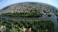 Árad a Duna - Vizek és felszivárgások  rajzolatai a magasból