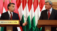 Viktor Orbán meeting Sándor Csányi, the new president of the Hungarian Football Federation 