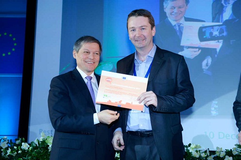 Dacian Cioloş, az EU mezőgazdasági biztosa és dr. Weisz Miklós, az AGRYA társelnöke (fotó: AGRYA)