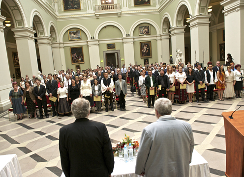 A díjátadó (fotó: Árvai Károly)