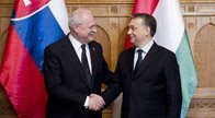 Orbán Viktor fogadta a szlovák államfőt