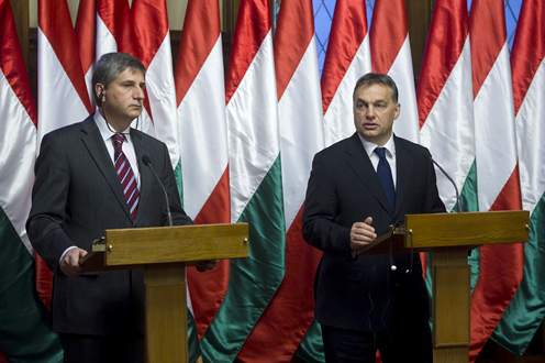 Michael Spindelegger, Orbán Viktor (fotó: Botár Gergely)