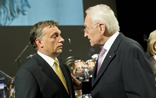 Orbán Viktor, Edmund Stoiber (fotó: Burger Barna)