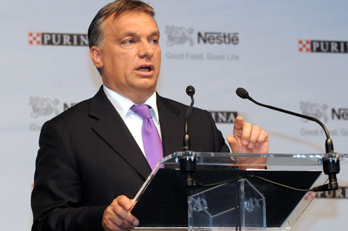 Orbán Viktor (fotó: Kászoni László, MTI)