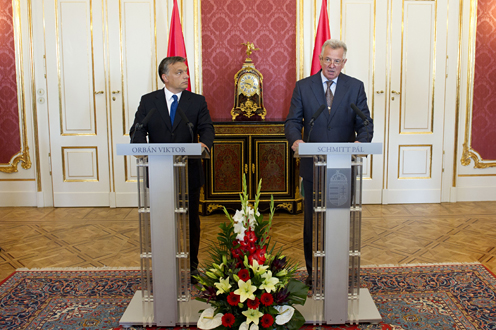 Orbán Viktor, Schmitt Pál (fotó: Botár Gergely)