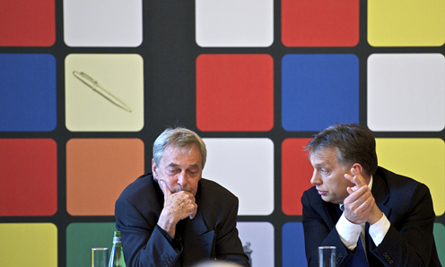 Rubik Ernő, Orbán Viktor (fotó: Árvai Károly)