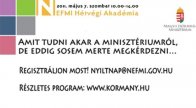 NEFMI Hétvégi Akadémia Nyílt Nap a Nemzeti Erőforrás Minisztériumban  