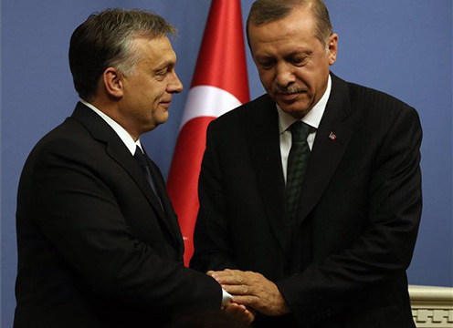 Orbán Viktor magyar és Recep Tayyip Erdogan török miniszterelnök - Fotó: Burger Barna
