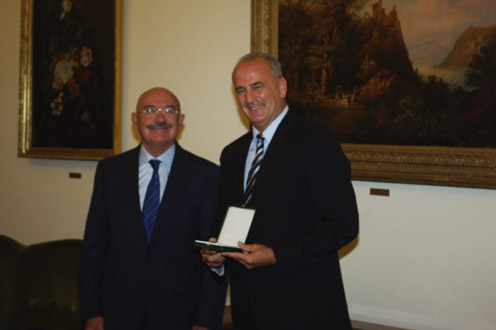 Martonyi János külügyminiszter és Ivan Bandić, Horvátország nagykövete (fotó: Külügyminisztérium)