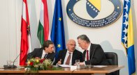 Martonyi János és Sebastian Kurz osztrák külügyminiszter szarajevói látogatása