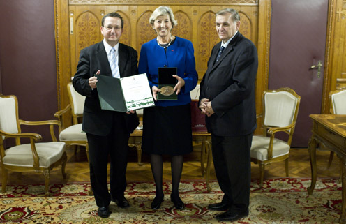Zoltán Illés, Julia Marton-Lefevre and Sándor Lezsák (photo: Gergely Botár)