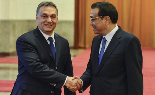Orbán Viktor magyar és Li Ko-csiang kínai miniszterelnök - Fotó: Burger Barna